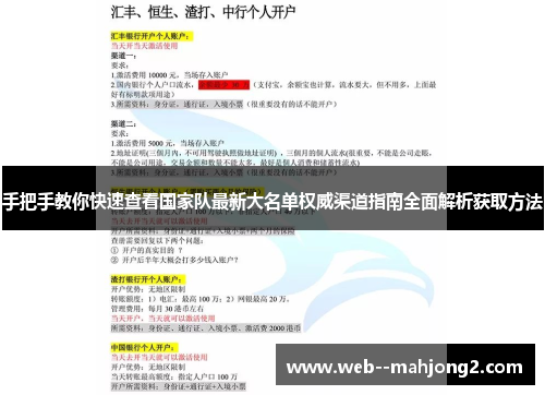 手把手教你快速查看国家队最新大名单权威渠道指南全面解析获取方法